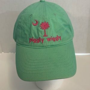 Piggly Wiggly Brian Robinson Carolina Palmetto Adj Baseball Cap Hat green rare